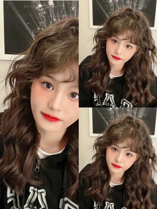 蓬松感十足的烫发