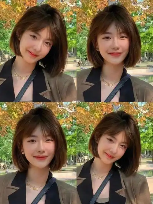 少女感初恋甜美短发适合圆脸妹纸