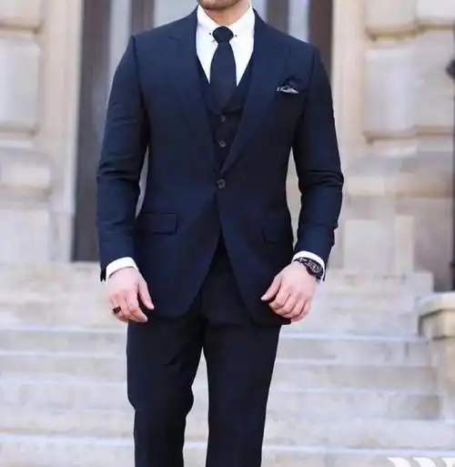 连背影都这么帅!男士西装搭配示范