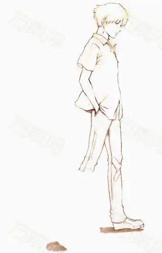 男生侧身行走简笔画 简笔画图片大全-蒲城教育文学网