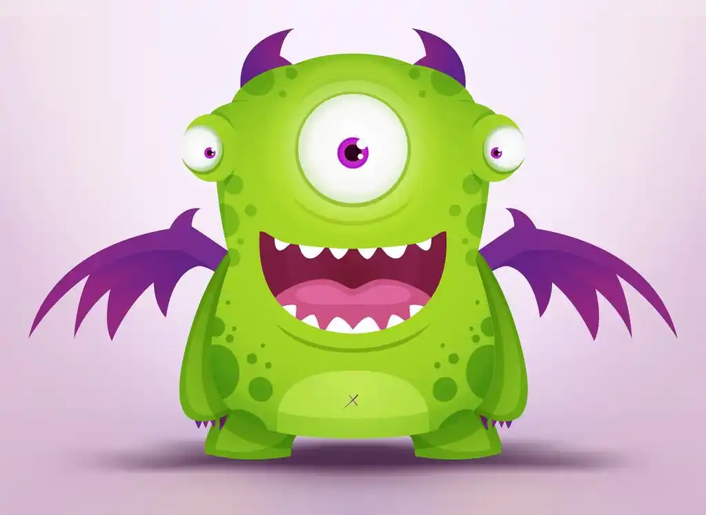 怪兽,可爱卡通怪物