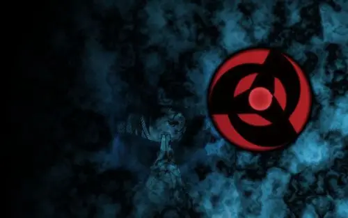 卡卡西写轮眼图片