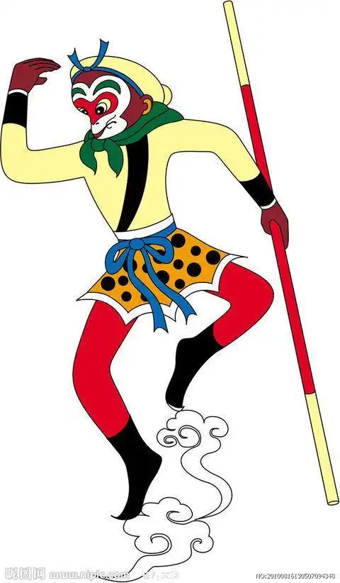 西游记的故事中的孙悟空简笔画