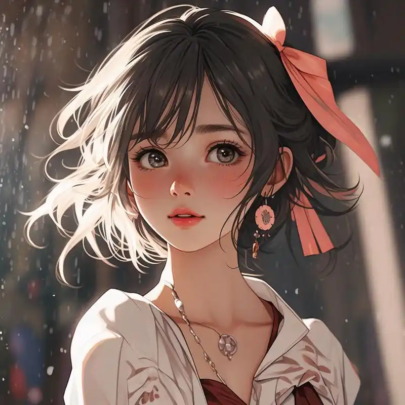 谁能拒绝得了这种甜美风格的动漫头像呢?