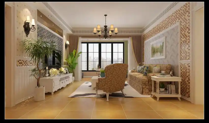 锦艺王先生 - 田园风格三室二厅二卫装修效果图 - ***庆设计效果图