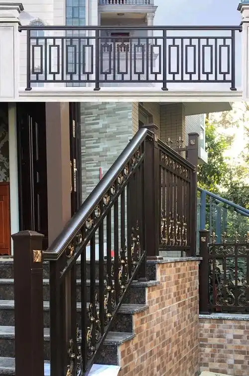 四川铝艺护栏 新中式栏杆定制