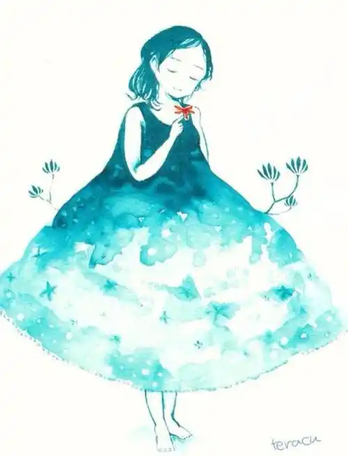 冷色调水彩画 冷色调水彩画图片