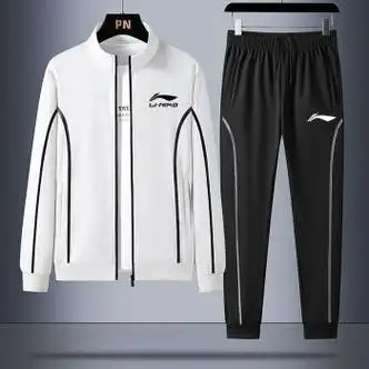 李宁五羽轮比李宁春季休闲套装男士运动服宽松跑步春秋季男装开衫外套