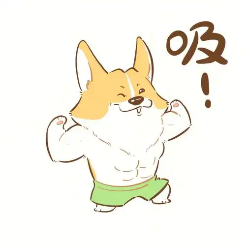 fanfan插画柯基修狗勾