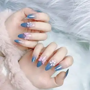 秋冬新款指甲贴片小红书尖甲美甲贴片穿戴式指甲贴片新年美甲成品