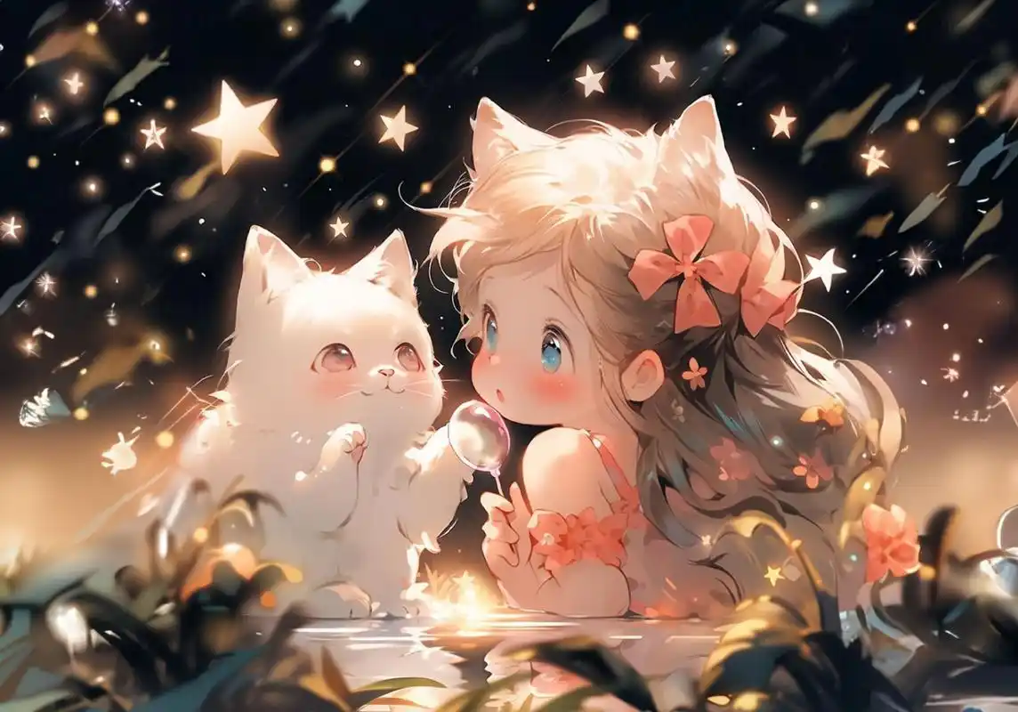 壁纸丨童话故事丨公主和她的猫咪  今天是治愈系ipad壁纸 主角:天生