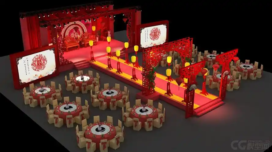 中国风婚礼舞台设计