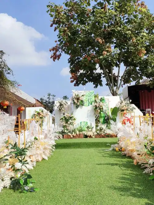 5500的小清新户外婚礼农村草坪婚礼场景