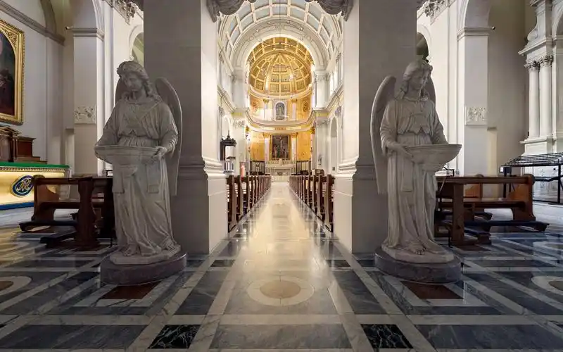 圣帕特里克大教堂,雕塑,天使,纽约,美国