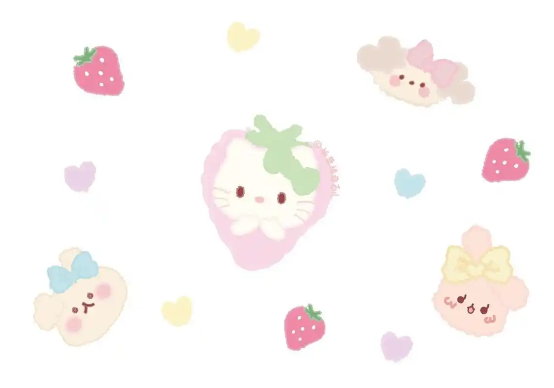 可可爱爱原创手绘ipad横屏电脑壁纸合集 我们都会永远保持可爱