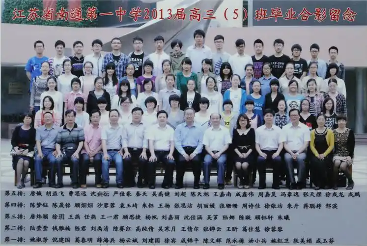 南通一中2013届毕业照高中