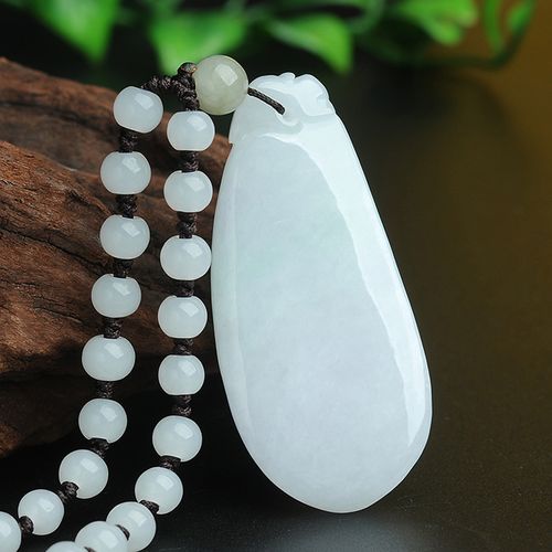 缅甸女玉妈妈玉石毛衣坠子吊坠大福带绿翡翠颈饰