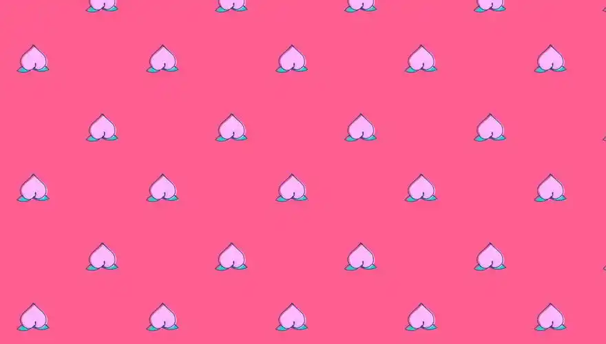 水蜜桃背景图,水蜜桃壁纸,粉色可爱水蜜桃图片_北极熊素材库