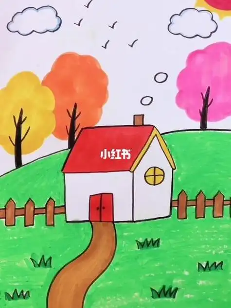 人物风景简笔画人物风景简笔画彩色