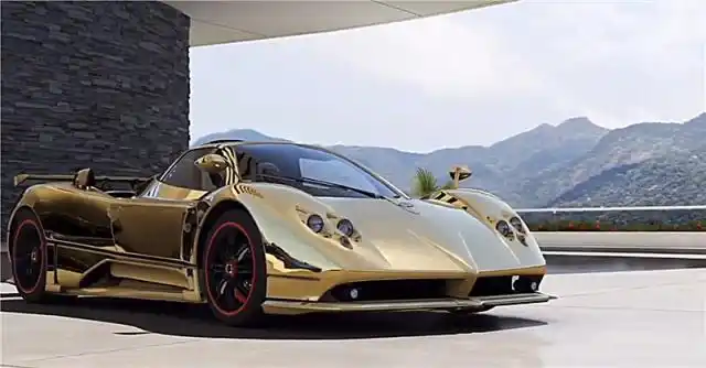 全球首台"纯金版"帕加尼,车价千万,漆面用18k黄金打造