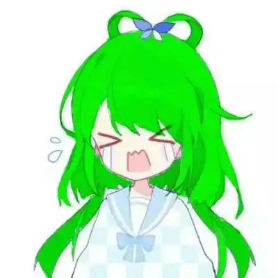 二次元绿色头发少女原谅绿动漫头像图片