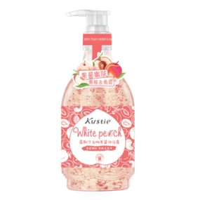 蔻斯汀 kustie  白桃果酱沐浴露580ml 温和磨皮去角质 富含维c柔嫩