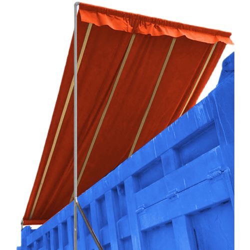 篷布自动自卸车渣土货车无线卷帘泥头车电动盖布机防雨布