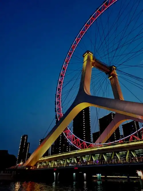 天津之眼下接海河