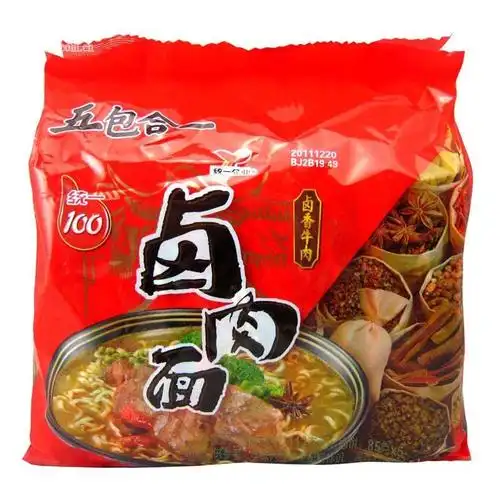 统一100卤香牛肉面112g五连包 - 任我在线网上商城|网上购物,送货上门