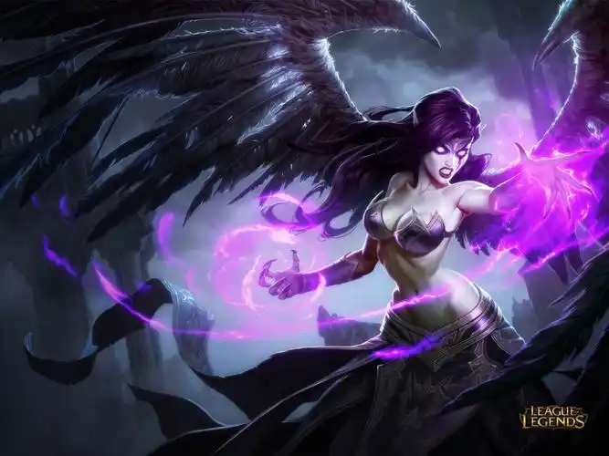 英雄联盟,堕落天使,莫甘娜英雄联盟壁纸图片