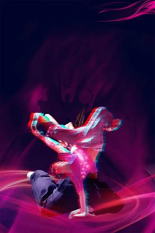 街舞培训海报背景素材jpg炫酷街舞比赛招生海报psdjpg简约街舞创意