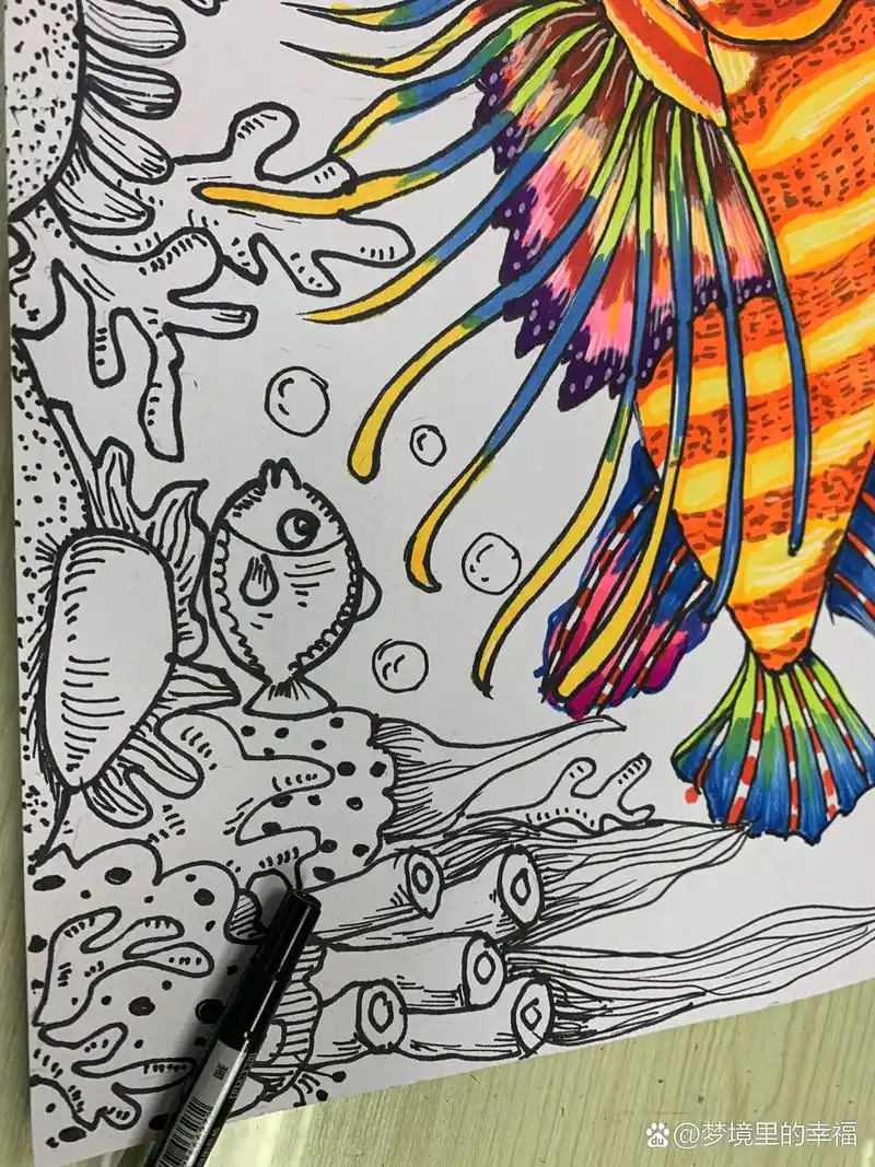 线描画/狮子鱼(7-9岁)