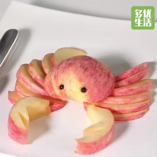 苹果螃蟹造型水果拼盘吃出仪式感创意水果拼盘