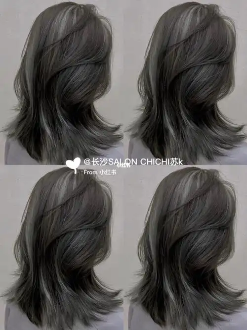 春夏新款超火的耳后挑染_挑染_发色_染发_挂耳染_发型_显白_夏天去哪