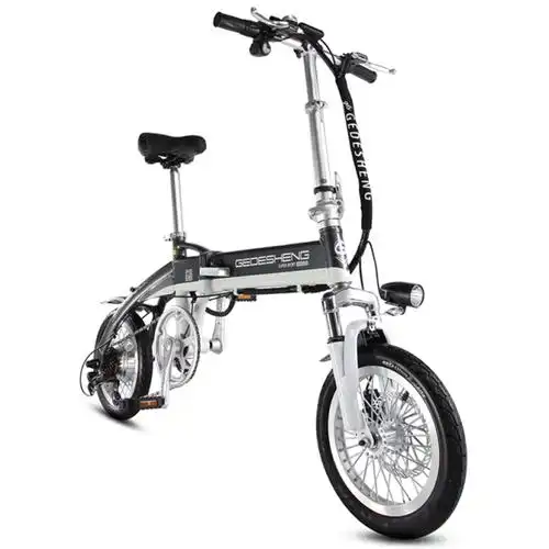 自行车电瓶助力变速锂电车超轻迷你锂电池智能电动车 发烧版48v14寸拍