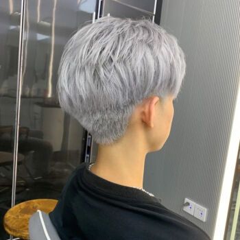 2022流行色染发剂冰蓝色银白灰海王红闷青色金黄色染发膏男士专用 奶