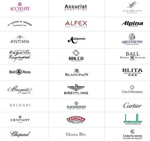 世界名表logo欣赏_创意元素