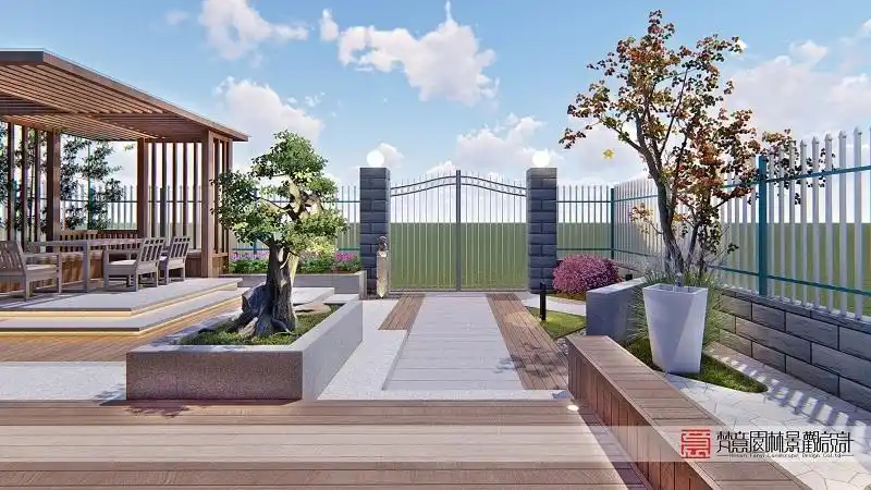 郑州庭院设计——100平米花园设计案例|空间|景观设计|郑州庭院设计