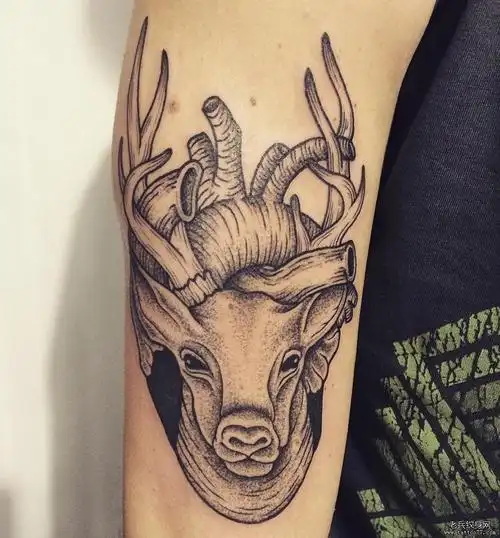 手臂,小清新,心脏纹身图案