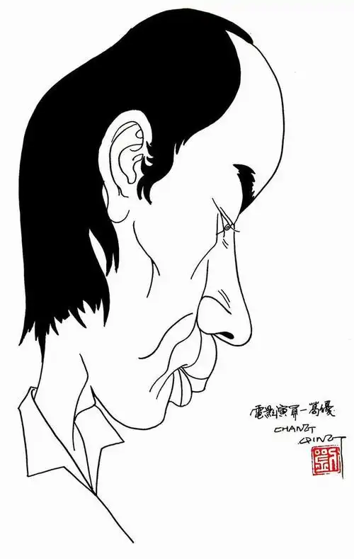 刘长青名人肖像漫画4欣赏
