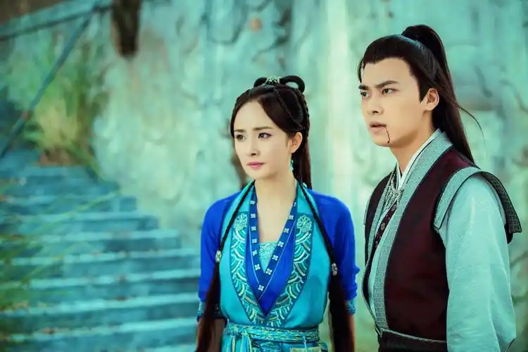 古剑奇谭 屠苏晴雪(李易峰杨幂)高清调色壁纸 古剑奇谭电视剧李易峰