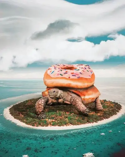 他把ps玩到了出神入化,毫无违和感!