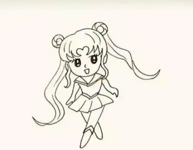 儿童人物简笔画水冰月美女 女生喜欢的喜简笔画卡通人物简笔