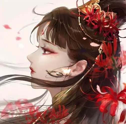 霸气十足的古风女将军组图来袭微信头像丨手绘古风女头,动漫女生头像