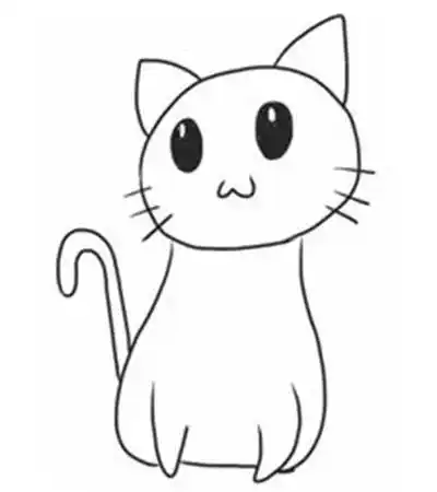 画画简笔画 画画简笔画 小女孩