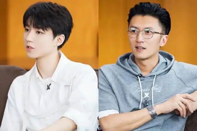 原创 谢霆锋和王俊凯同框,你能看出两人相差19岁?帽衫造型青春帅气