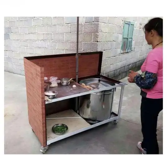 燃气烤烧饼炉子 摆摊烧饼炉子商用燃气不锈钢专用油酥饼炉梅干菜老式