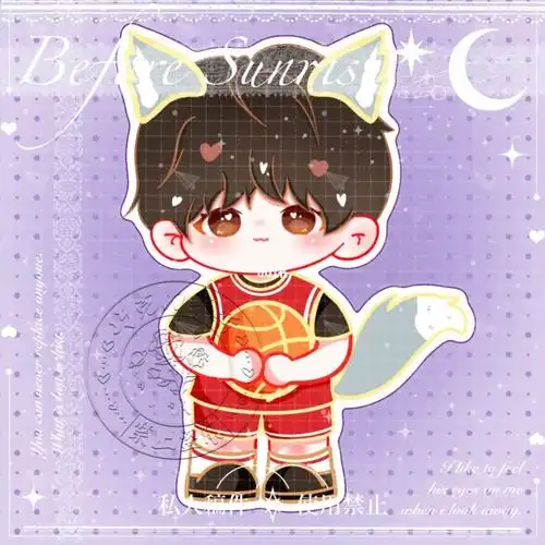 刘耀文q版立牌客单展示