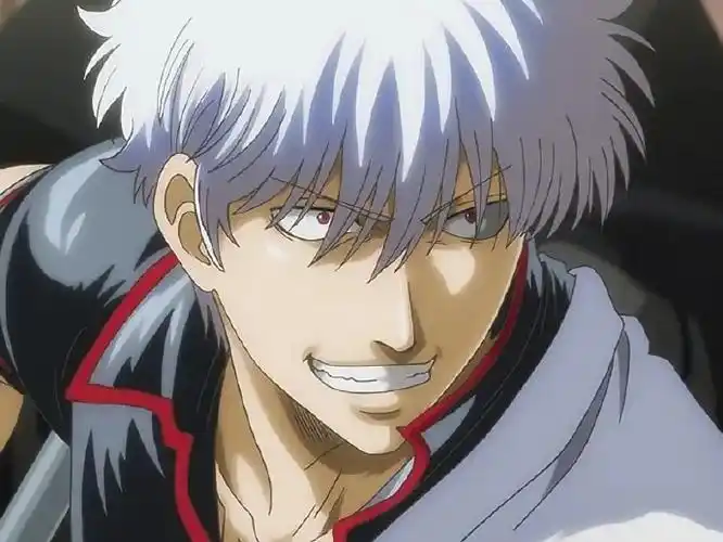 银魂#日本网友票选动漫银发男角色榜首——坂田银时!