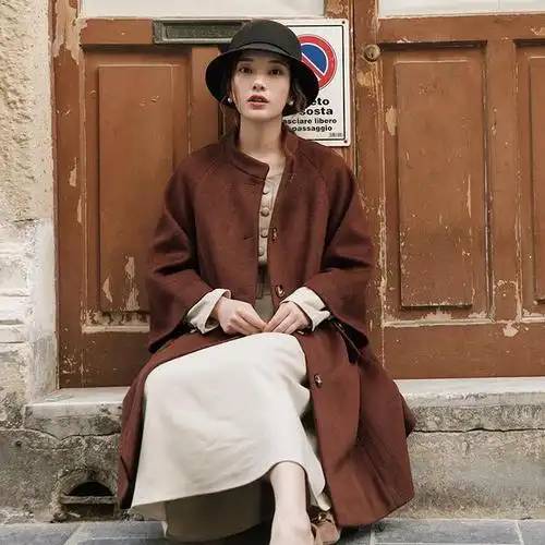 复古风穿搭示范,满满的文艺范儿